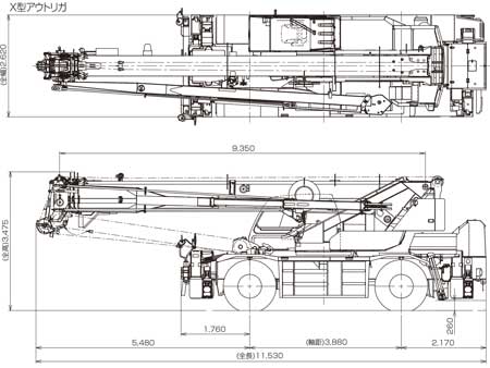 ラフタークレーンGR-250N-5